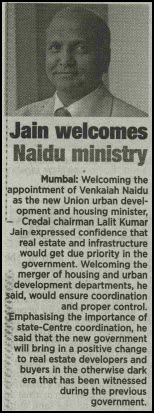 Jain welcomes Naidu ministry